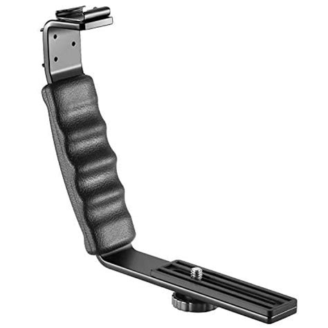 FOTOX L Shape Hot Shoes Tripod Mount Bracket Holder for Flash Light ...