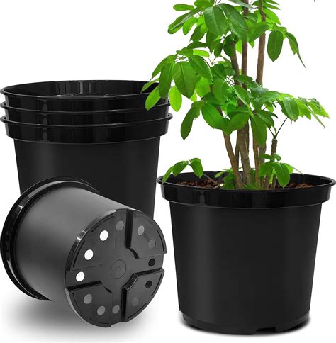 Amazon.com: labworkauto Nursery Pot 1 Gallon 1 Gal 2 Gal 3 Gal 5 Gal 7 ...