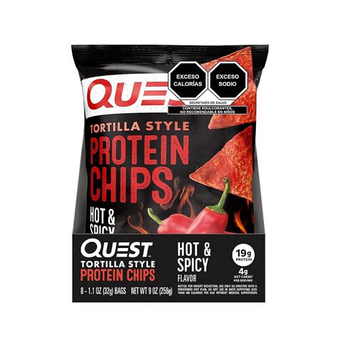 Snapklik.com : Quest Tortilla Style Protein Chips - Hot & Spicy