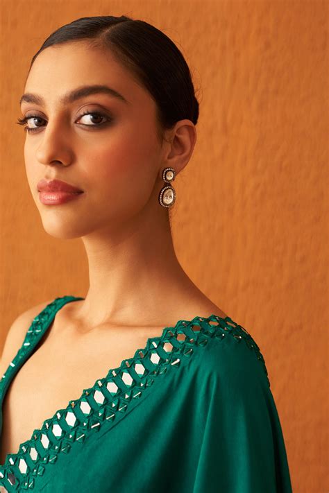 Myrtle Green Silk Saree – angadsinghofficial.com