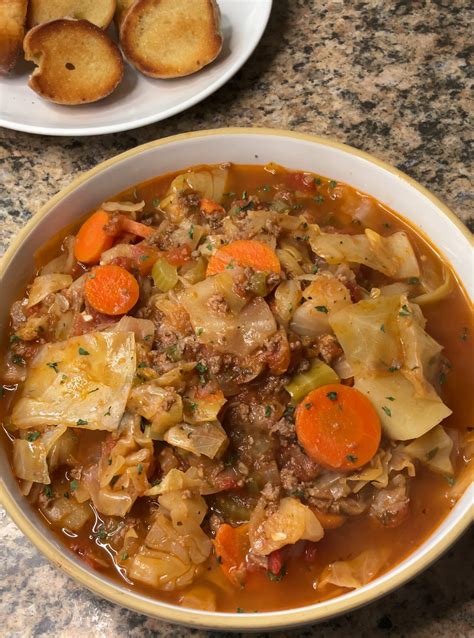 Cabbage Soup with Ground Beef - What's Mom Cookin'