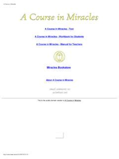 Image result for A Course In Miracles Lessons