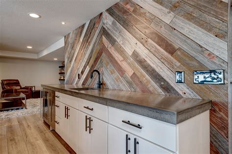 Wood Shiplap Accent Wall | Basement Remodel | Basement remodeling, Wood ...