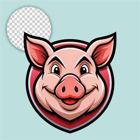 Pig face on transparent background | Premium AI-generated PSD
