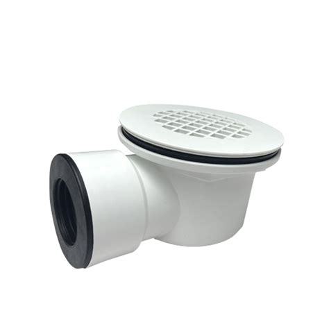 Low Profile Shower Drain with Perforated Strainer,1.5" Side Outlet ...
