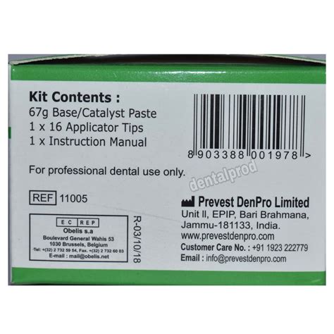 Prevest Oratemp C&B / Dental Temporary Crown Material – Dental Prod