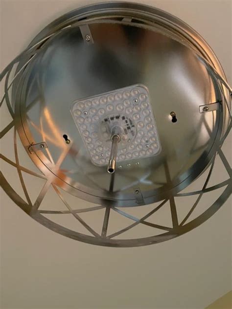 allen + roth Hilton 1 -Light 14-in Brushed Nickel Integrated LED Flush ...