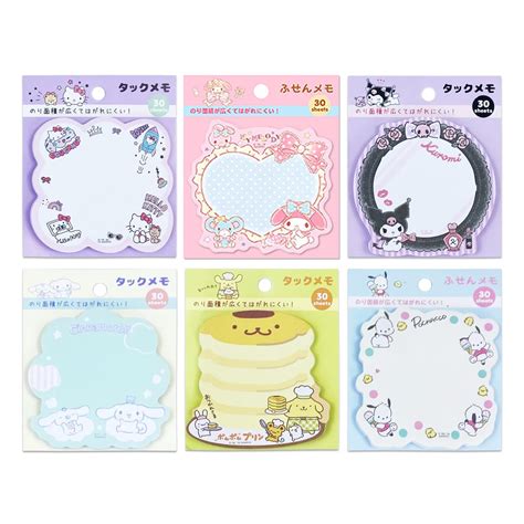 6 Pack Cute Sticky Notes Kawaii Sticky Notes Cute Note Pads Self-Sticky ...