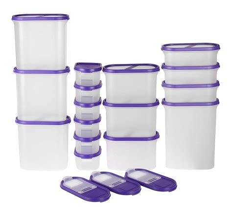 Simparte Plastic Multipurpose Kitchen Organiser Container Set with Lid ...