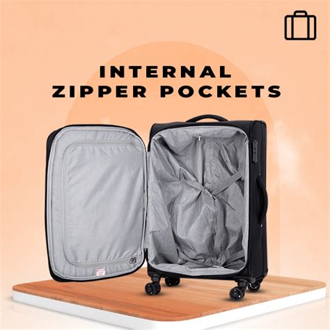 Buy Robin 20 inches Cabin Luggage 8 Wheels Black 48cm Soft-Sided ...