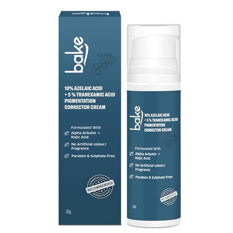 Bake 10% Azelaic Acid + 5% Tranexamic Acid Pigmentation Corrector Crea ...