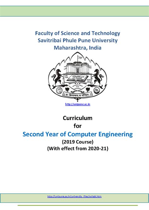 SE-Comp Syllabus for Second Year Computer Engineering (2019 Course ...