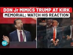 Donald Jr Mimics Trump For Scolding Him For Memes: Watch Crowd ...