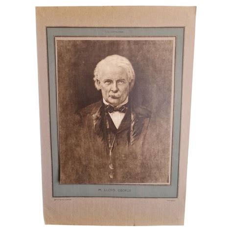 1918 Engraving of David Lloyd George from L'Illustration Magazine - 3Y01A For Sale at 1stDibs