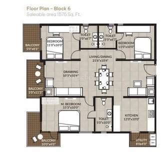 Rent 3 BHK Flat/Apartment in Janapriya Nile Valley Miyapur, Hyderabad ...