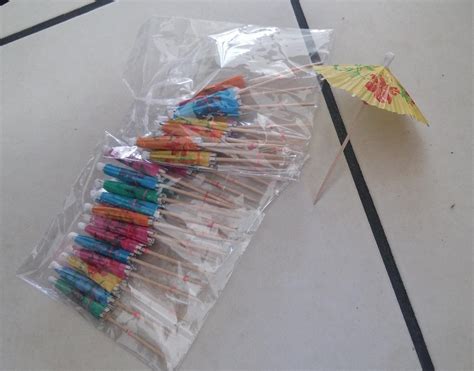 Madcaps The Party Shop Cocktail Umbrella Toothpicks (Set of 3packs ...