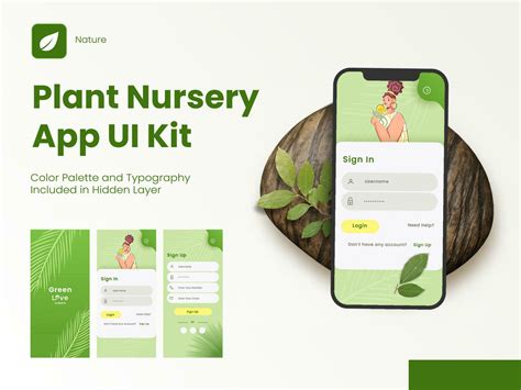 Plant Nursery Application Splash Screens Including Like As Sign In ...