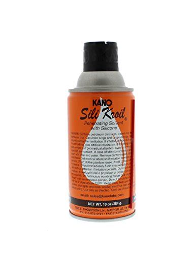 Kano Silikroil Penetrating Solvent, 10 Oz. Aerosol (Silikroil) : Amazon.in
