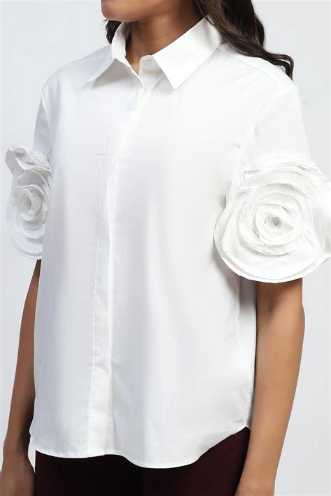 Regular Fit Shirt - White Solid Cotton for Everyday Comfort and Style