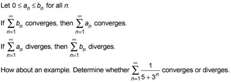Image result for Comparison Test Calculus 2