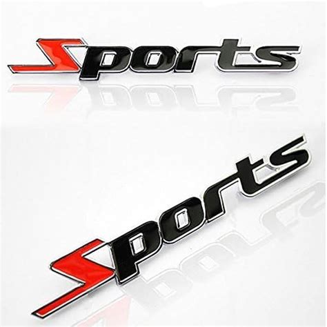 Sluggish Sports Sticker Black 3D Chrome Badge Logo Sticker for Car ...