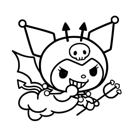 Kuromi Şeytanı Boyama Sayfası – Boyama Online