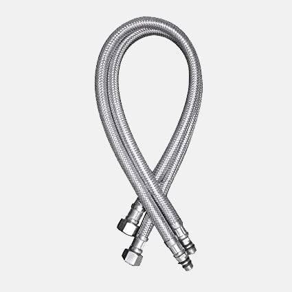 MAYUR ÖCICH Pack of 2 Heavy Stainless Steel(304-Grade) 15 Inch Braided ...