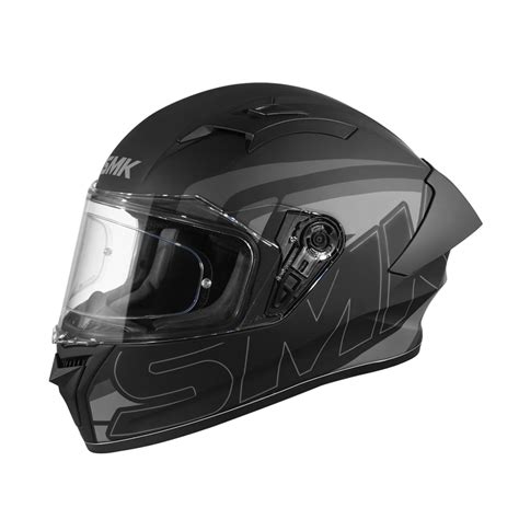 SMK Stellar Sports Stage Full FACE Helmet with PINLOCK Fited (MA262)-M ...