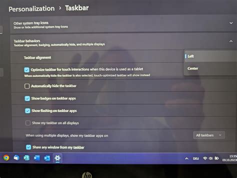 Image result for Taskbar Position Windows 11