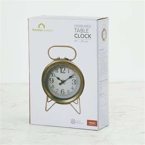 Buy Casablanca Metal Stand Table Clock from Home Centre at just INR 1799.0