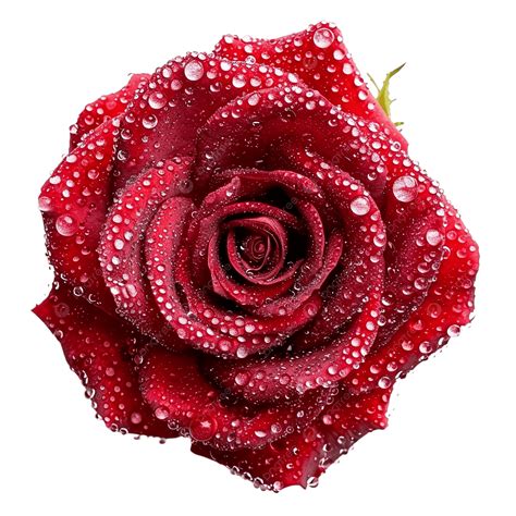 Beautiful Red Rose With Water Drops, Red Rose, Water Drops, Nature PNG ...