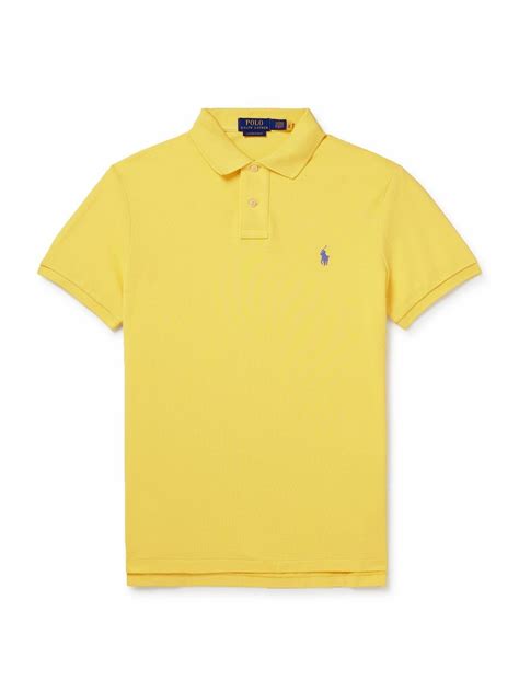 Polo Ralph Lauren - Slim-Fit Logo-Embroidered Cotton-Piqué Polo Shirt ...