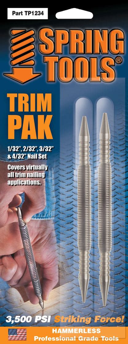 Trim Spring Loaded Nail Set 的图像结果