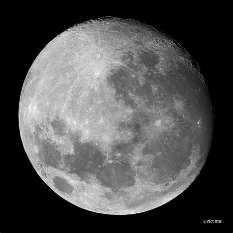 6月18日の月（月齢13.4） - 森の青葉 Ⅱ－BORGで身近な月・太陽・野鳥撮影ブログ