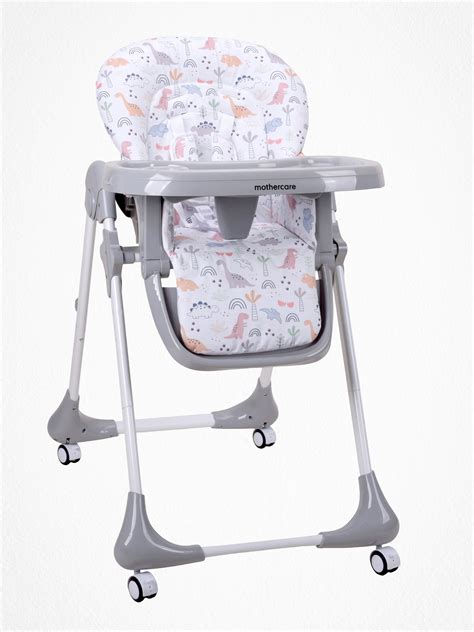 Mothercare Dino Theme Totlift Baby High Chair | 3-Position Seat Recline ...