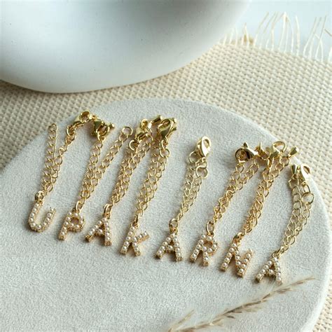 Initial Pearl Watch Charm | Upakarna | Anti-tarnish | Watch Charms