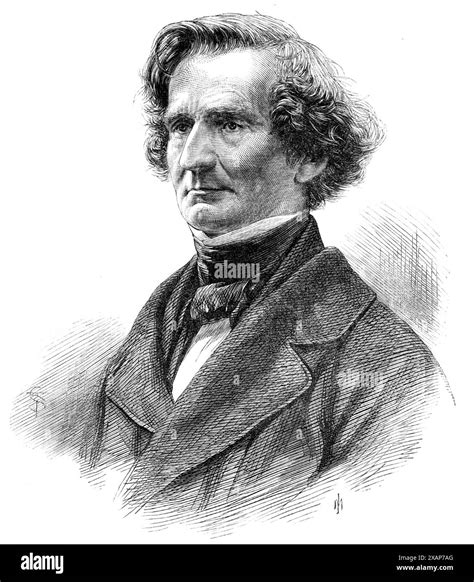 The late M. Berlioz, French musical composer, 1869. Portrait engraved from a photograph by '...M ...