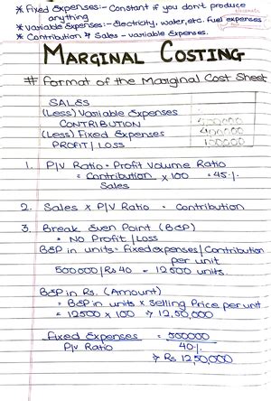 POA 7 - Cost Accounting - Principles Of Accounting - Studocu