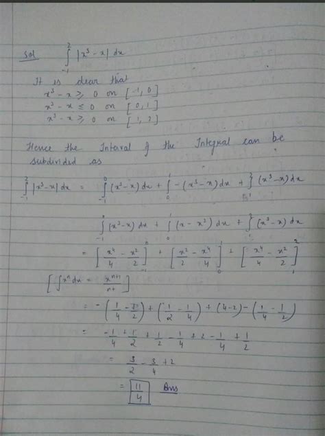Evaluate integrate x^3/x^2 +1 dx - Brainly.in