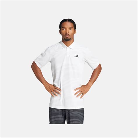 Adidas Club Climacool Graphic Men's Tennis Polo T-Shirt -Dash Grey / W ...