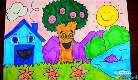 小学生春天儿童画简单教程，以春天为主题的儿童画怎么画 - 天天手抄报