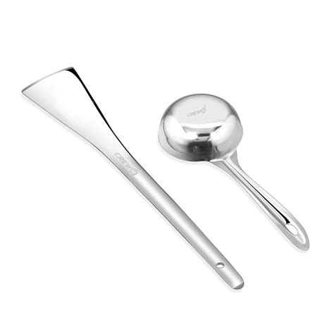 Buy CREW4 Set of 2 Dosa Spoon ladle and Palta Turner Online at Low ...