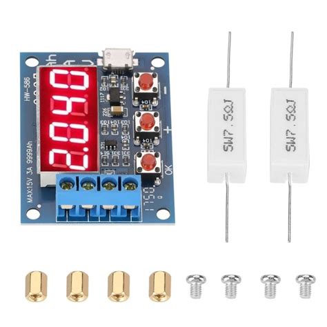 HW-586 18650 Li-ion Lithium Lead-acid Battery Capacity Meter Discharge ...