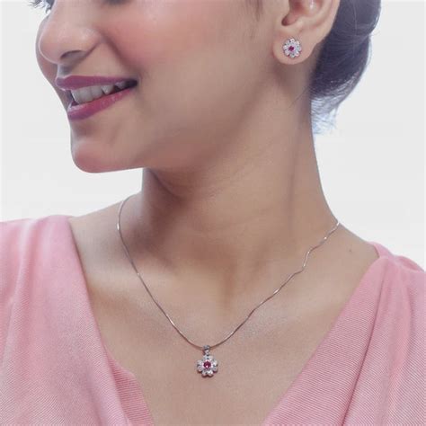 Chain Pendant Earring Set – tassyasilver.com