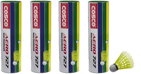 Cosco Aero 727 Nylon Shuttlecock- Pack of 24 : Amazon.in: Sports ...