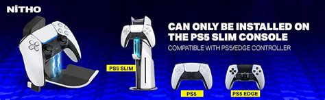 NiTHO Mini Controller Charger for PS5/PS5 Edge Controllers, Compatible ...