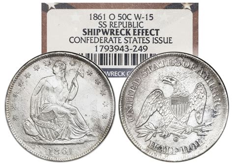 USA (New Orleans mint), Seated Liberty half dollar, 1861-O, Confederate ...