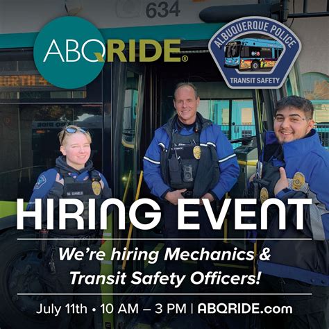 Rapid Hiring Event-Transit Safety Officer, Daytona Transit, Albuquerque ...