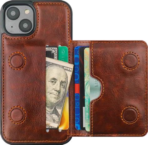 Amazon.com: KIHUWEY Compatible with iPhone 14 Wallet Case Credit Card ...