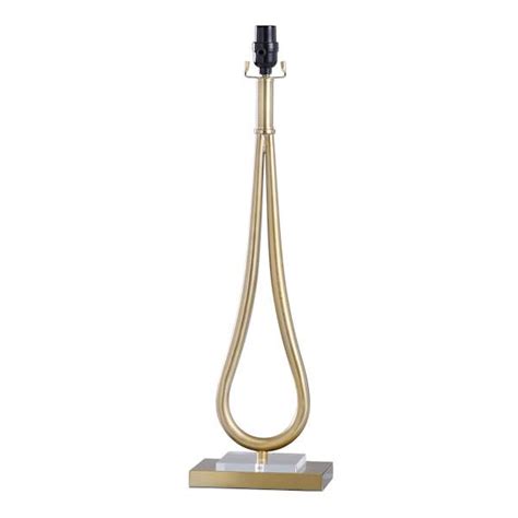 Gold Metal Large Table Lamp Base, 27"